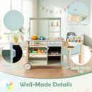 Wheeled Wooden Play Kitchen and Bakery Shop – Green