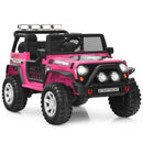 Pink ride-on car