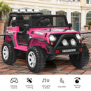 Pink ride-on car