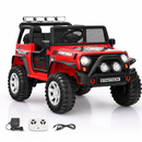 Baby Direct 12V Kids Ride-On Car with Parental Remote Control and Spring Suspension in Red
