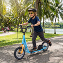 Youth Scooter with 32cm Air-Filled Wheels and Dual Handbrakes – Navy