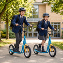 Youth Scooter with 32cm Air-Filled Wheels and Dual Handbrakes – Navy