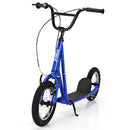 Youth Scooter with 32cm Air-Filled Wheels and Dual Handbrakes – Blue