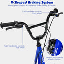 Youth Scooter with 32cm Air-Filled Wheels and Dual Handbrakes – Blue