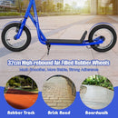 Youth Scooter with 32cm Air-Filled Wheels and Dual Handbrakes – Blue