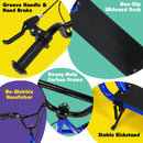 Youth Scooter with 32cm Air-Filled Wheels and Dual Handbrakes – Blue