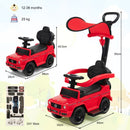Mercedes-Benz 3-in-1 Push Car with Canopy – Red