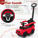 Mercedes-Benz 3-in-1 Push Car with Canopy – Red