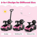 Lamborghini 3-in-1 Toddler Push Car – Pink