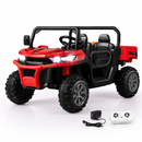 Baby Direct 12V 2-Seater Kids Ride On Dump Truck with Shovel and Remote Control in Red