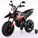 Baby Direct Licensed Aprilia Kids Ride On Motorcycle with 2 Training Wheels in Red
