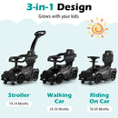 Lamborghini Licensed 3-in-1 Toddler Push Car – Black