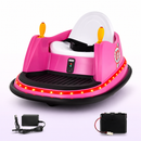 Baby Direct 12V Electric Kids Ride On Bumper Car with Flashing Lights and Slow Start Function in Pink