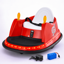 Baby Direct 12V Electric Kids Ride On Bumper Car with Flashing Lights and Slow Start Function in Red