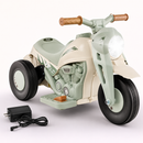 Baby Direct Electric Kid Ride on Motorcycle with Bubble Maker and Music Button in Beige