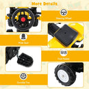 3-in-1 Kids Pedal Tractor with Digger and Trailer – Yellow