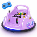 Baby Direct 12V Electric Ride On Car with Remote Control for Kids in Light Purple