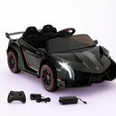 Baby Direct Licensed Lamborghini 4WD Kids Ride-on Sports Car for Kids in Black