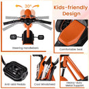 Kids Pedal Tricycle with Steering Handlebars – Orange