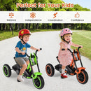 Kids Pedal Tricycle with Steering Handlebars – Orange