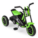 Kids Pedal Tricycle with Steering Handlebars – Green