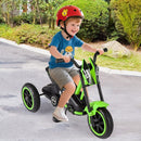 Kids Pedal Tricycle with Steering Handlebars – Green