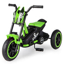Kids Pedal Tricycle with Steering Handlebars – Green