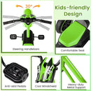 Kids Pedal Tricycle with Steering Handlebars – Green