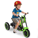 Kids Pedal Tricycle with Steering Handlebars – Green