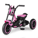 Kids Pedal Tricycle with Steering Handlebars – Pink