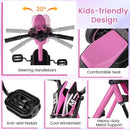 Kids Pedal Tricycle with Steering Handlebars – Pink
