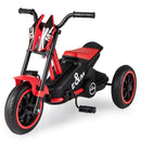 Kids Pedal Tricycle with Steering Handlebars – Red