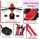 Kids Pedal Tricycle with Steering Handlebars – Red