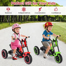 Kids Pedal Tricycle with Steering Handlebars – Red