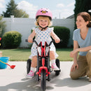 Kids Pedal Tricycle with Steering Handlebars – Red