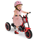 Kids Pedal Tricycle with Steering Handlebars – Red