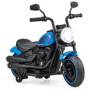 Blue kids electric motorcycle