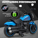 Blue kids electric motorcycle
