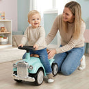 Retro Toddler Ride-On Car with Squeeze Horn – Green