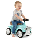 Retro Toddler Ride-On Car with Squeeze Horn – Green