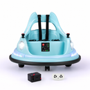 Baby Direct 12V Battery Powered Kids Ride On Bumper Car with Remote Control and Dual Joysticks in Blue