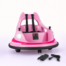 Baby Direct 12V Battery Powered Kids Ride On Bumper Car with Remote Control and Dual Joysticks in Pink