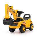 Toddler Ride-On Excavator with Adjustable Shovel – Yellow