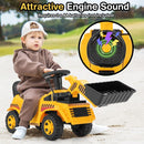Toddler Ride-On Bulldozer with Adjustable Bucket – Yellow
