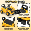 Toddler Ride-On Bulldozer with Adjustable Bucket – Yellow
