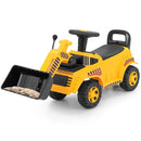 Toddler Ride-On Bulldozer with Adjustable Bucket – Yellow