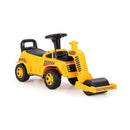 Toddler Ride-On Road Roller with Control Levers – Yellow