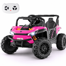 Baby Direct 12V Kids Ride on Car with Parental Remote and 3 Speeds in Pink