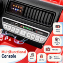 Red 12V ride-on fire truck multifunction console