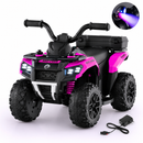 Baby Direct 6V Kids Ride On ATV with Music and Spray Function in Pink